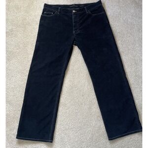 VTG Marc Jacobs Made in Italy Black Corduroy Pants Gibo SpA Men's US 38 RARE Y2K